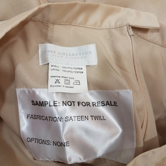 Dessy Collections Sateen Twill Maxi 10 Nwot - Picture 8 of 10